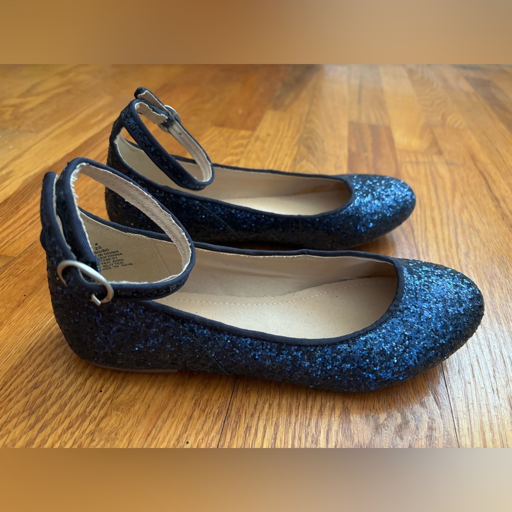 Old Navy Blue Glitter Flats